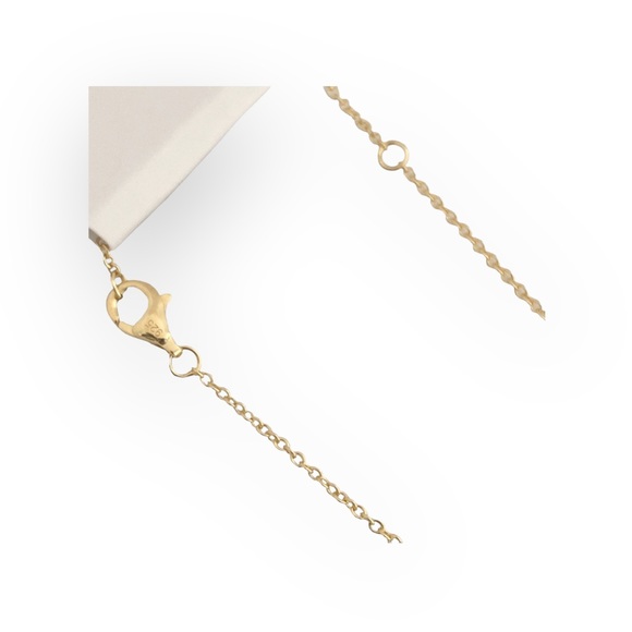 new Lassaire ☺︎︎ Bezel Set Simulated Diamond Necklace ☺︎︎ 18K Gold Plated 925 SS - Picture 4 of 16